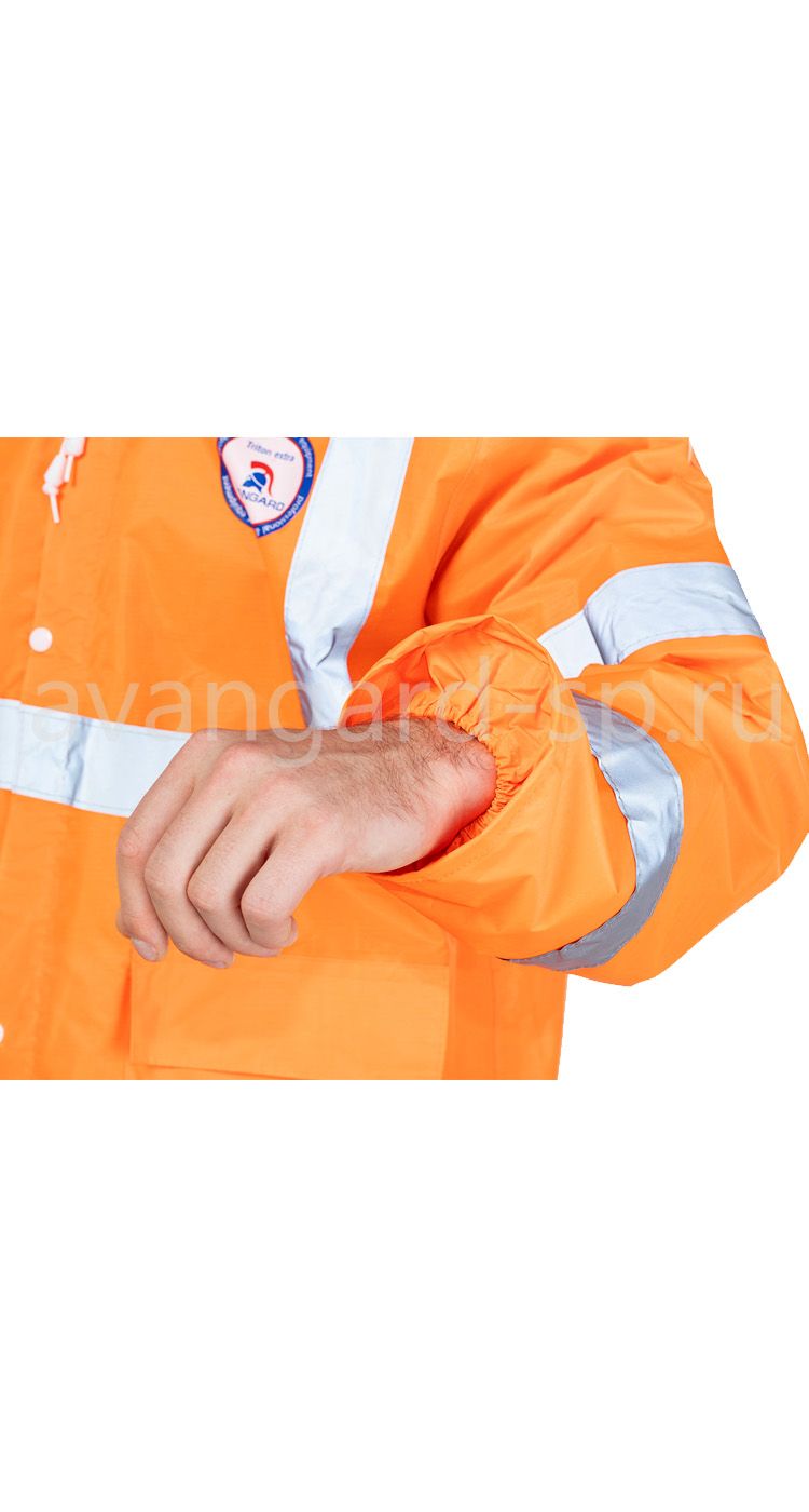 Плащ влагозащитный с СОП "Triton extra" оранжевого цвета cloak orange цена